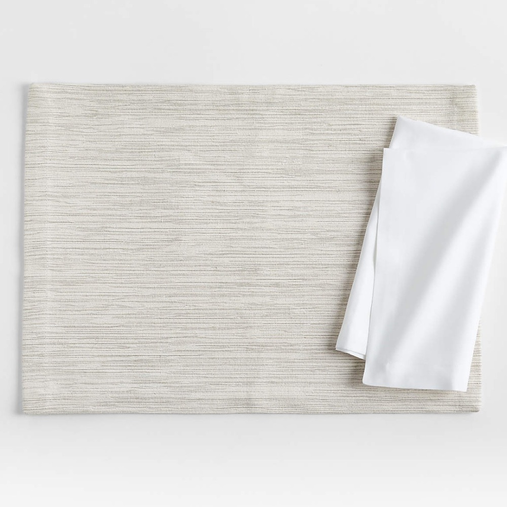 Crate & Barrel Aspen Cotton Placemats (Set of 4)